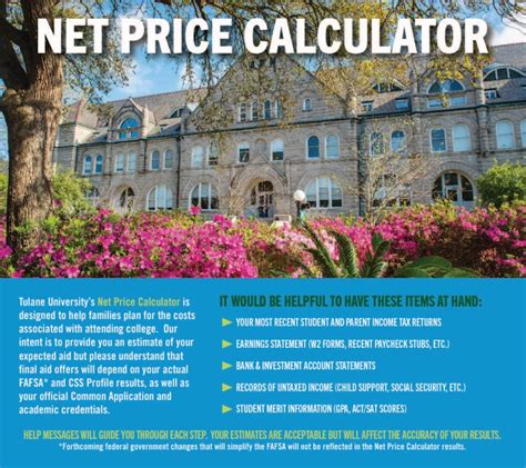 cost of tulane|tulane cost calculator.